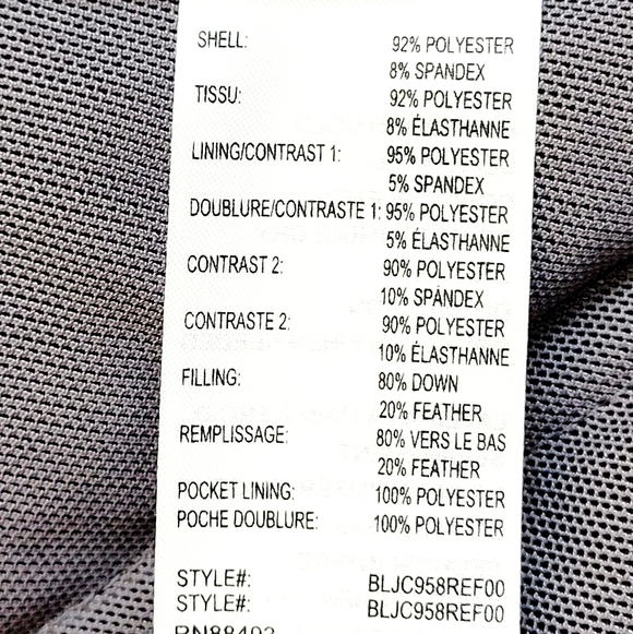 BLANC NOIR Reflective Mesh Inset Puffer Vest Running Jogging Athletic Medium - Picture 9 of 12